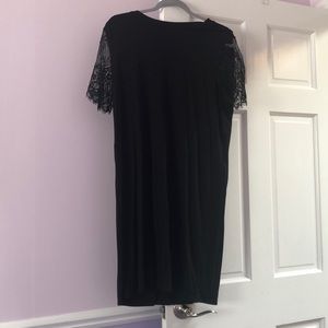 ASOS lace sleeve t-shirt dress